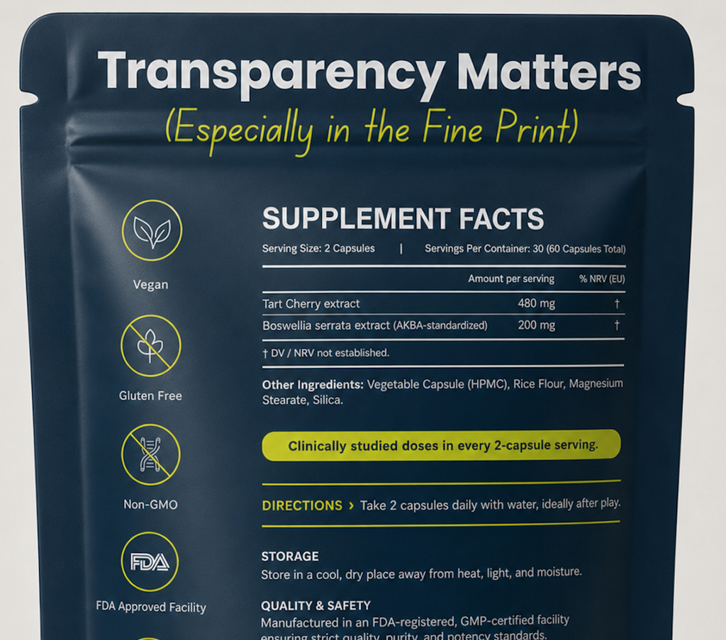 Pickleball Recovery Formula