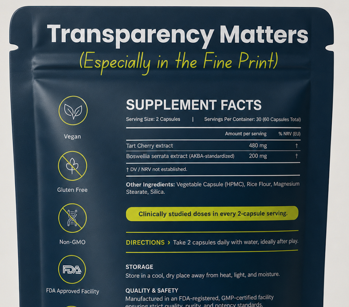 Pickleball Recovery Formula