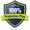 100% Protection Plan shield